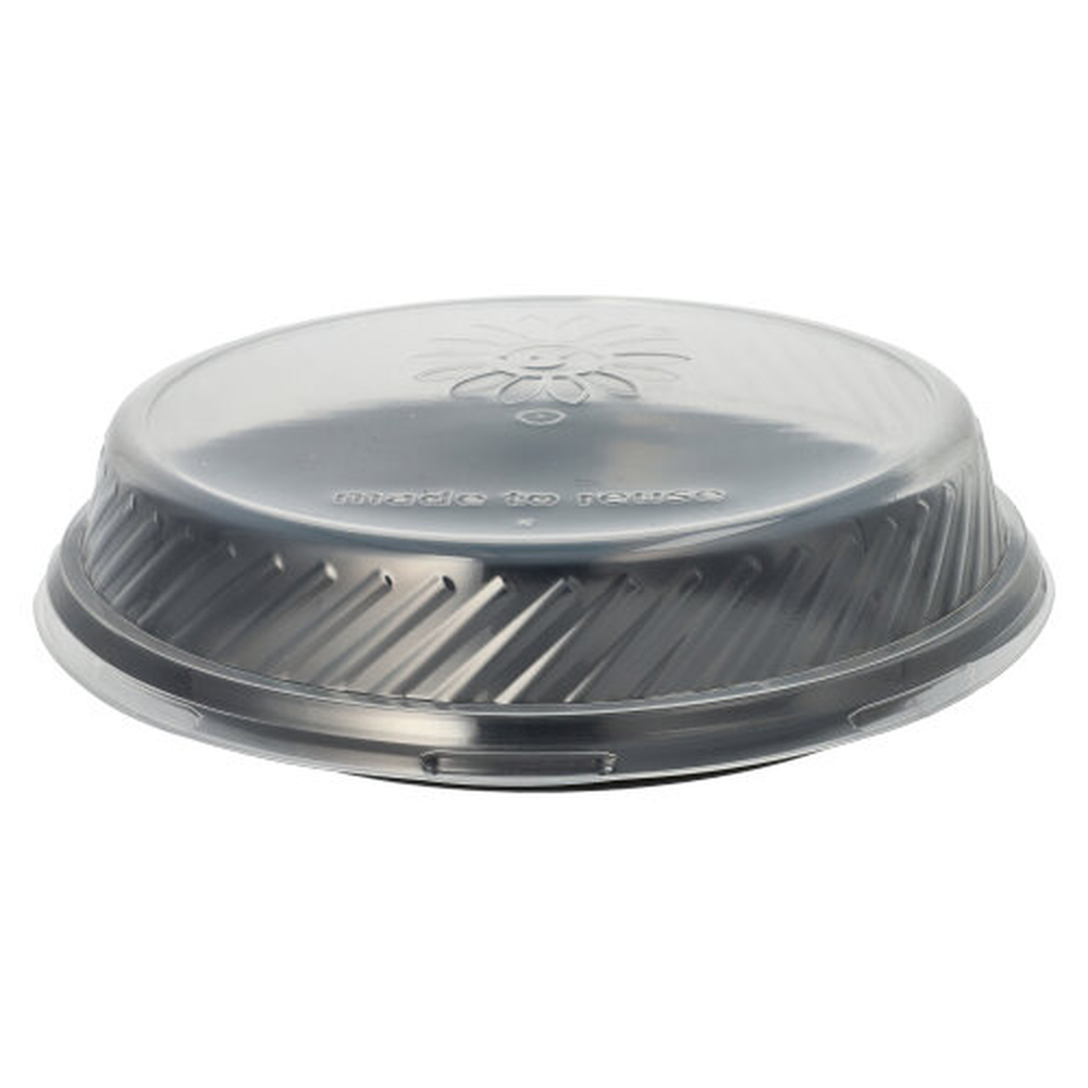 Papstar Mehrweg-Menü-Teller PP ungeteilt Ø 22 cm · 2,6 cm schwarz