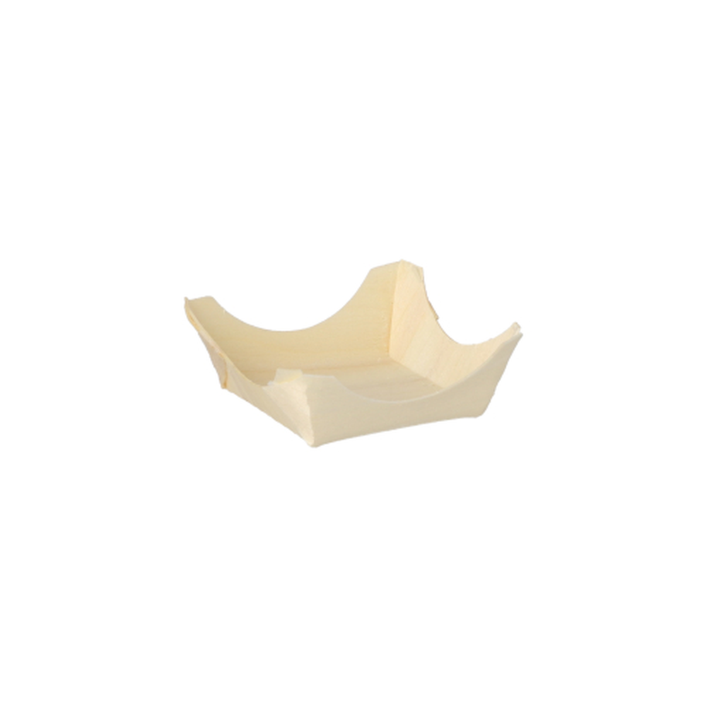 Papstar Fingerfood - Schalen, Holz "pure" eckig 1,5 cm x 4 cm x 4 cm