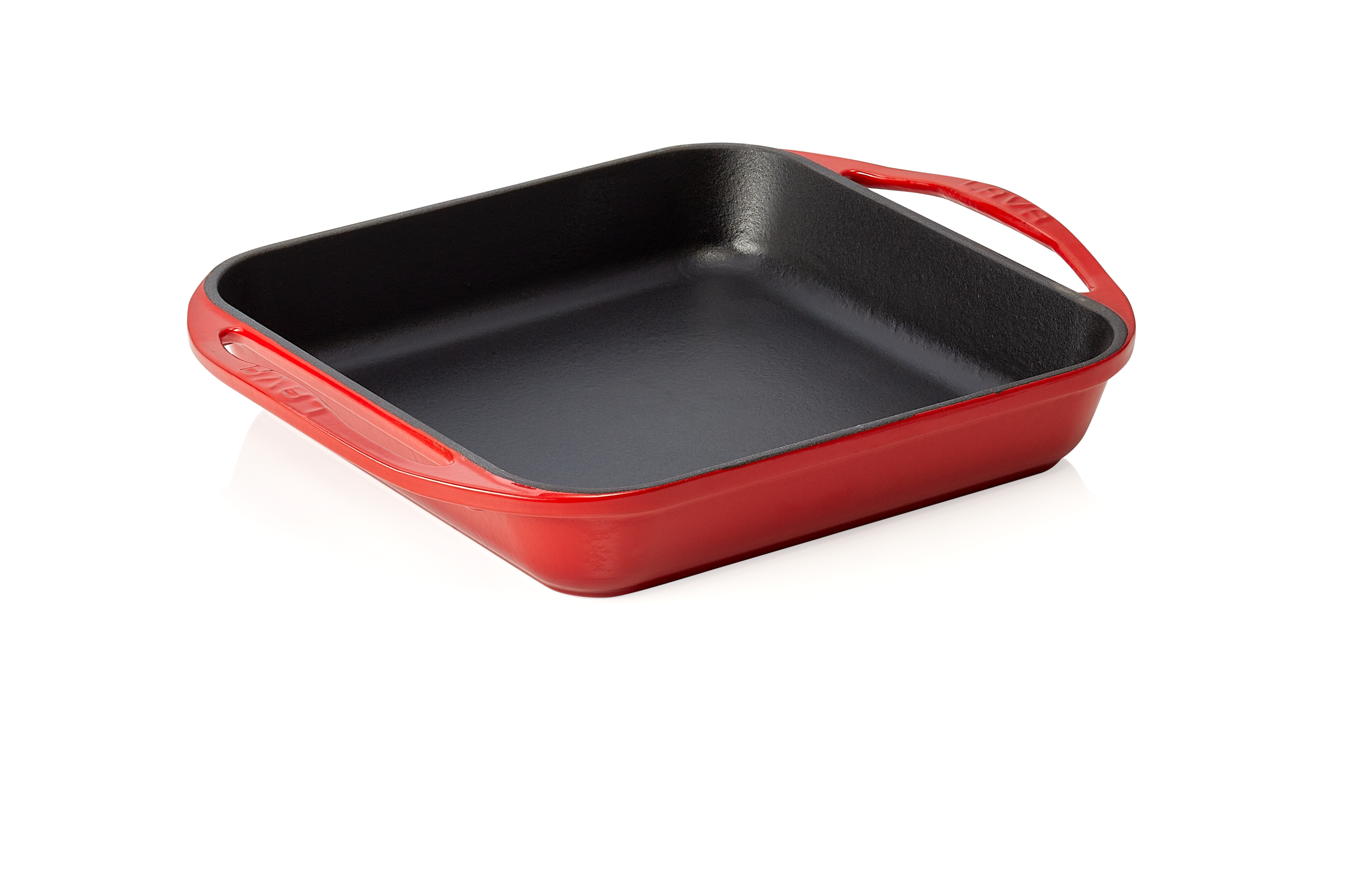 WAS Pfanne 27 x 27 x 5 cm rot Gusseisen