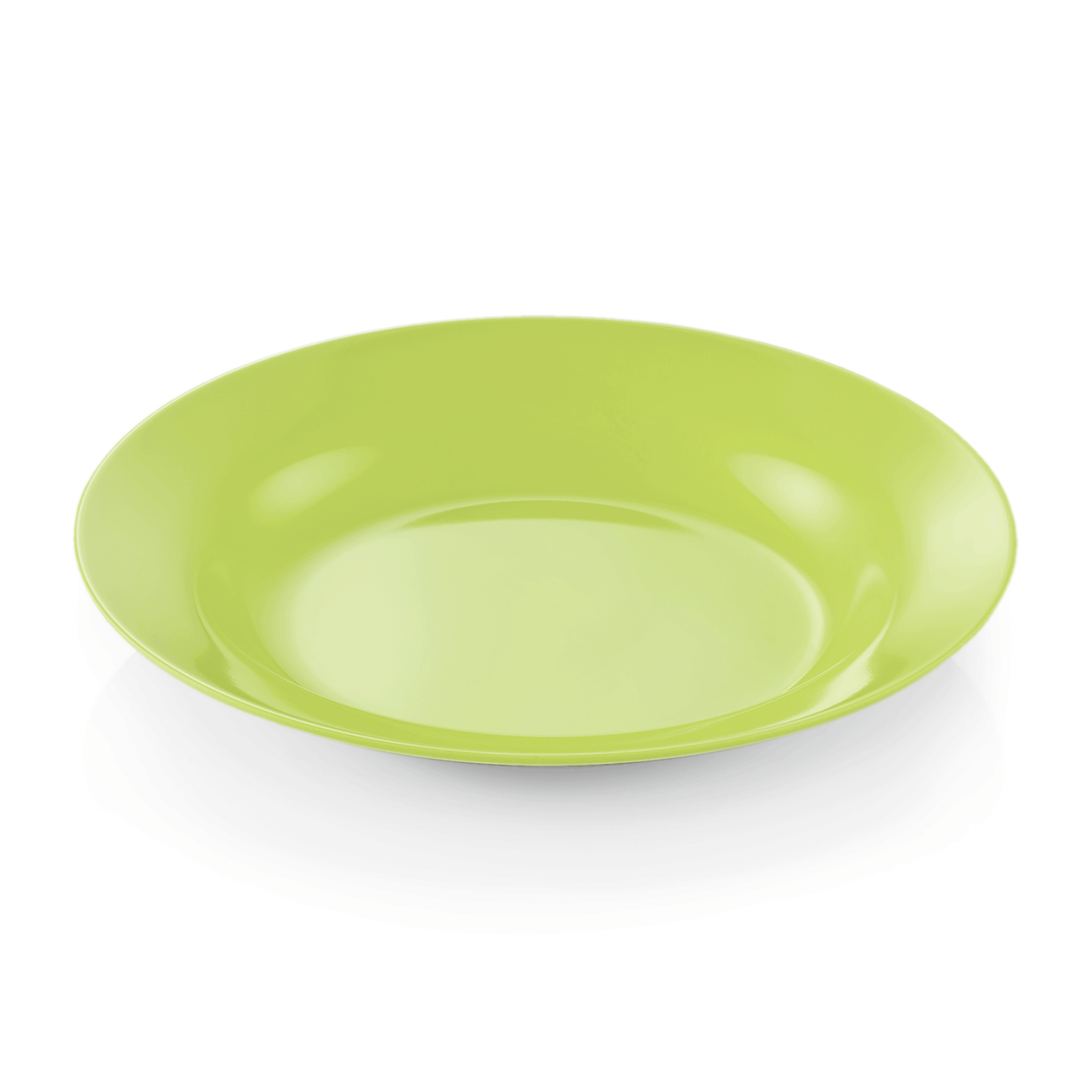 WAS Teller Set, tief, Ø 20 cm, grün, Set á 12 Stück, Melamin