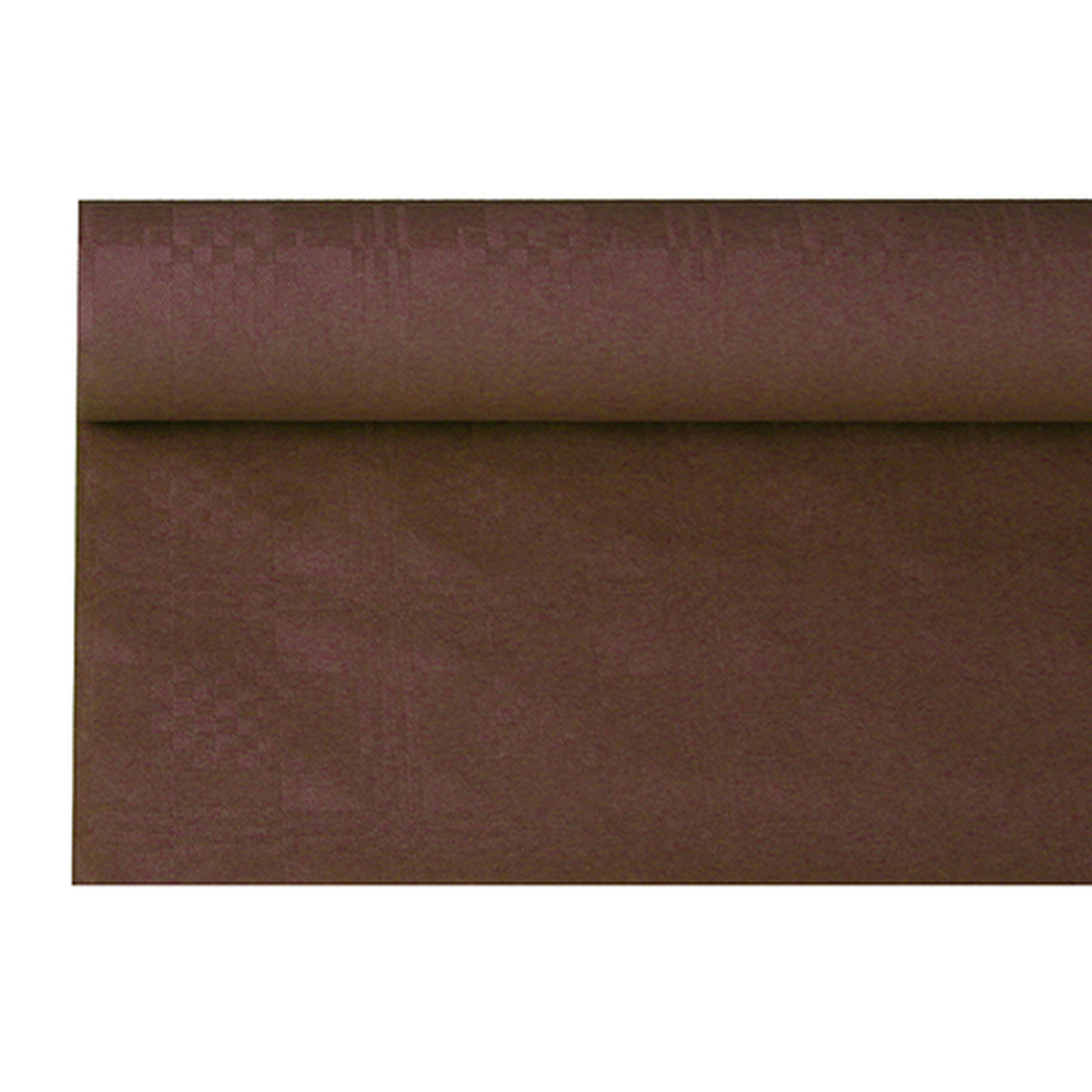 Papstar Papiertischtuch mit Damastprägung 6 m x 1,2 m braun