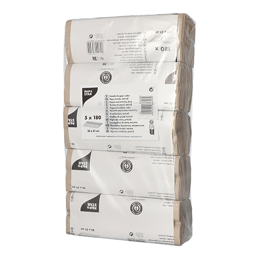Papstar Blatt Handtuchpapier C-Falz 31,5 cm x 24,5 cm natur 1-lagig