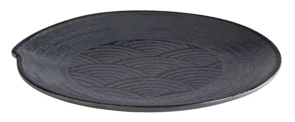 APS Teller -DARK WAVE- Ø 22 cm, H: 2 cm