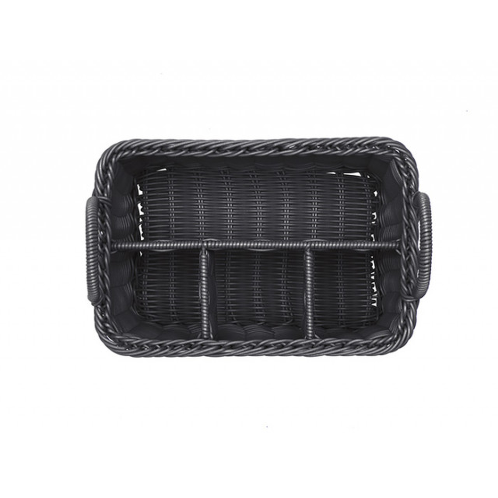 APS Besteck-Korb -ECONOMIC- 26 x 18 cm, H: 15 cm , Polypropylen, schwarz