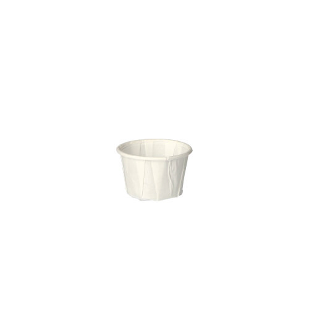 Papstar Dressingbecher, Papier "pure" rund 25 ml Ø 4,4 cm · 2,8 cm weiss