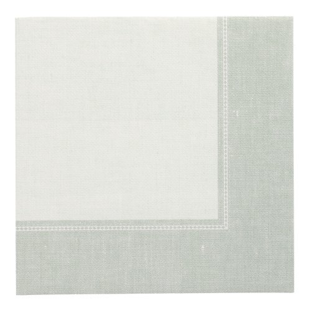 Papstar Servietten "ROYAL Collection" 1/4-Falz 40 cm x 40 cm jadegrün "Linum"