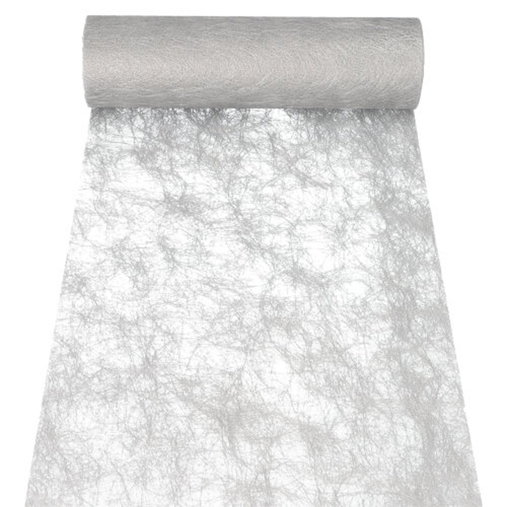 Papstar Dekoband "Sizoflor" 25 m x 30 cm silber