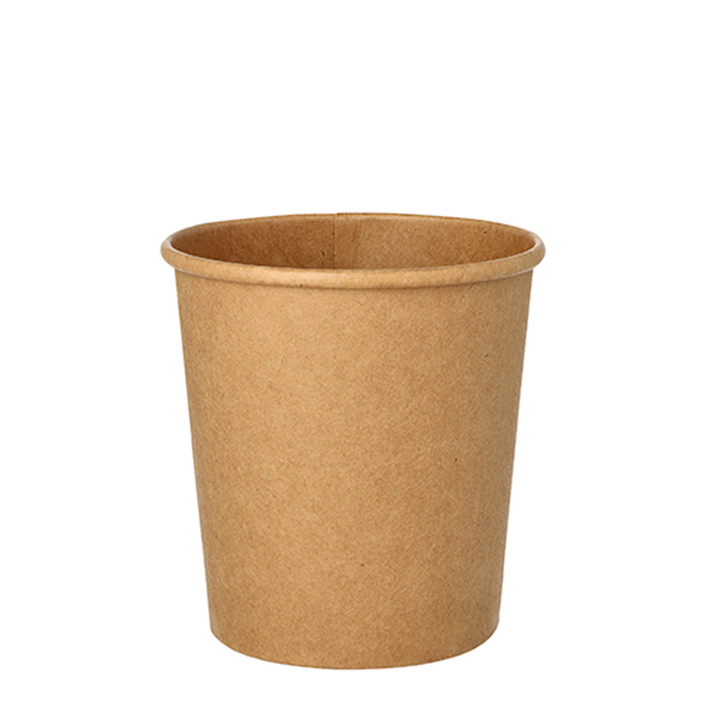 Papstar Suppenbecher, Pappe rund 470 ml Ø 9,8 cm · 10 cm braun