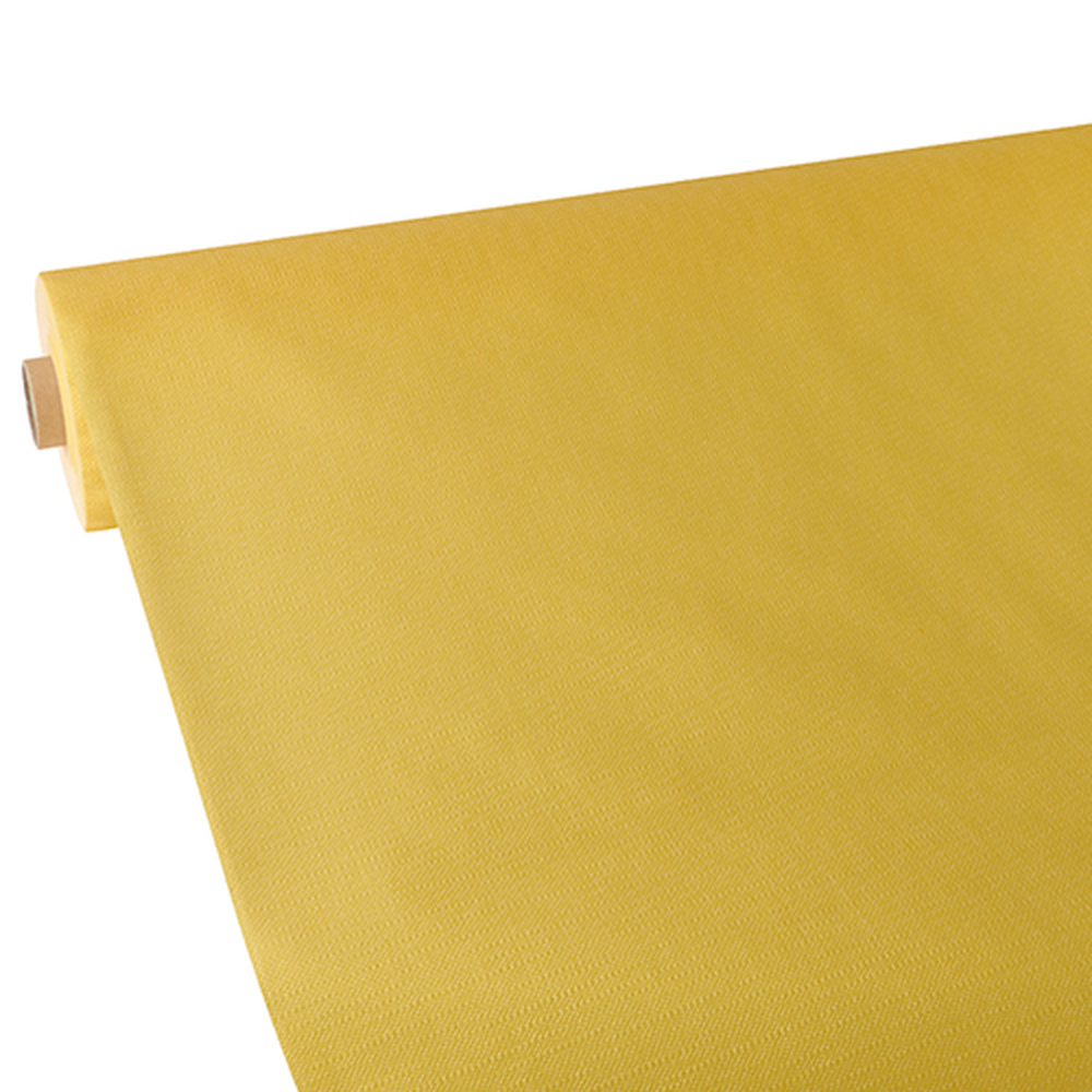 Papstar Tischdecke, stoffähnlich, Vlies "soft selection plus" 25 m x 1,18 m gelb