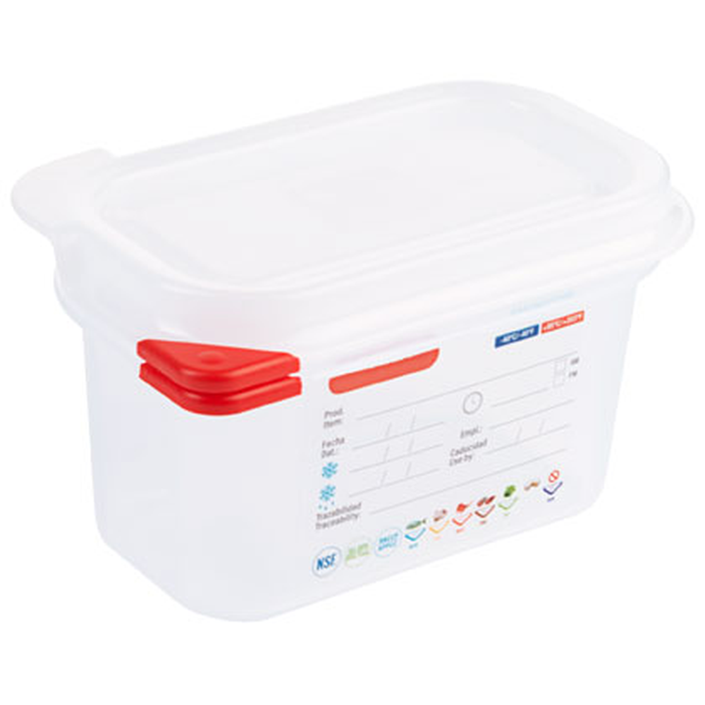 Contacto Behälter GN 1/9 100 mm mit HACCP Colorclip Deckel
