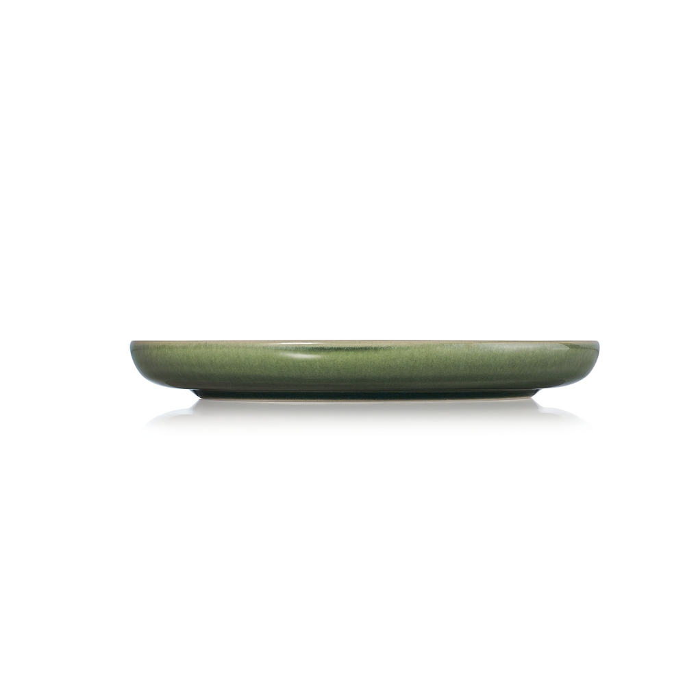 WAS Teller Set ROCKZZERO, flach, Ø 22 cm, Set á 6 Stück, myrtle green, Steinzeug