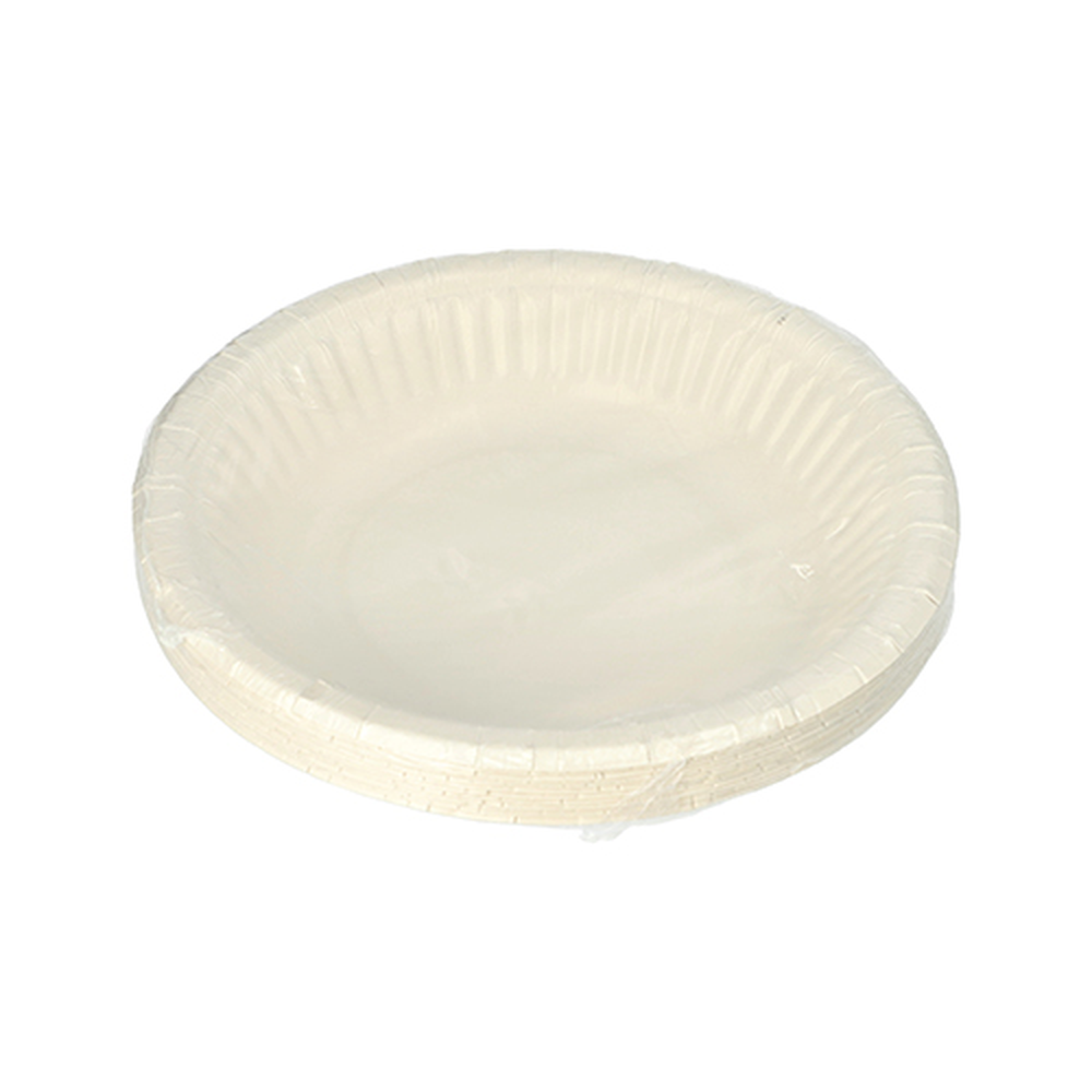 Papstar Schalen, Pappe rund Ø 19 cm · 3 cm weiss