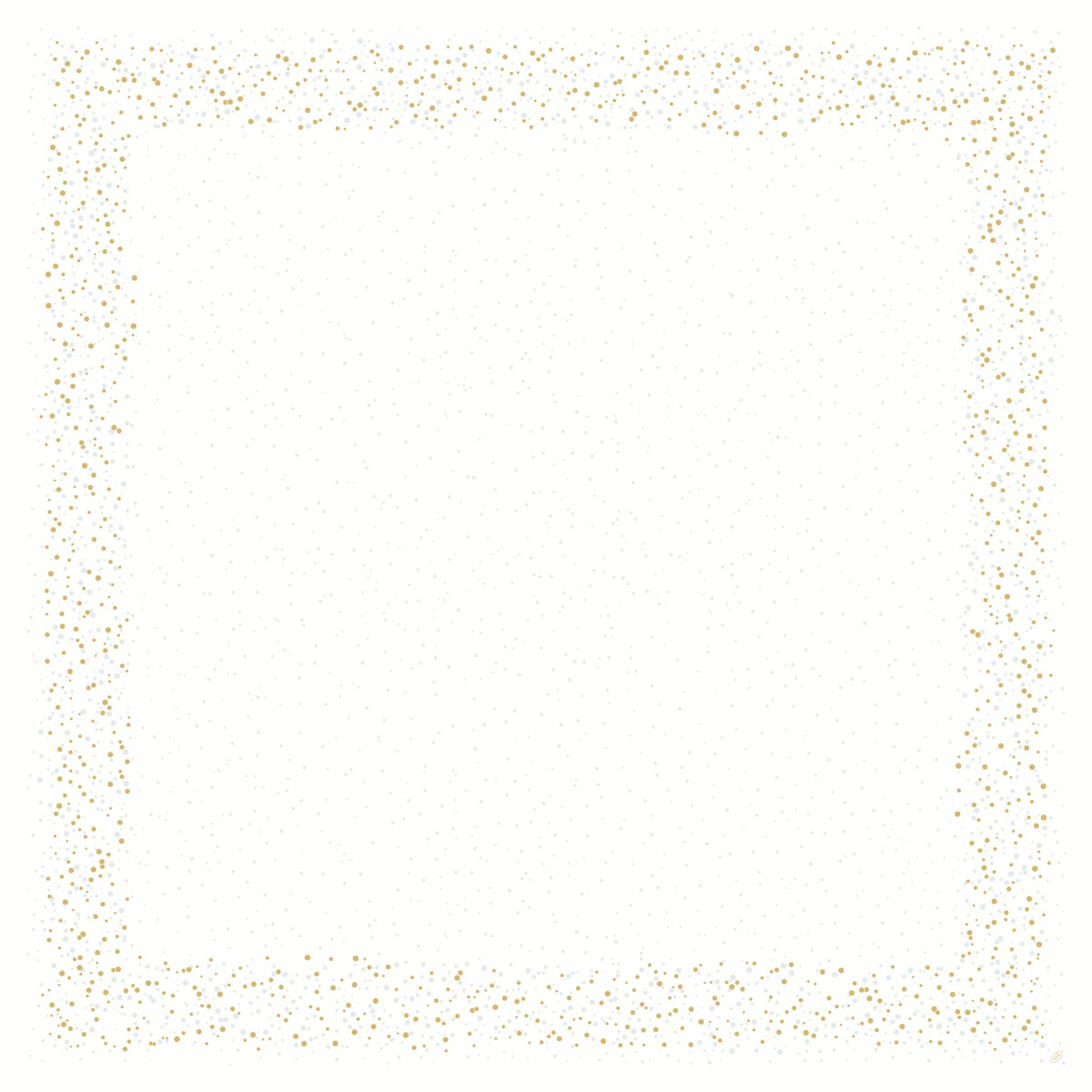 Duni Dunicel-Mitteldecken 84 x 84 cm Golden Stardust white          Winter 2022