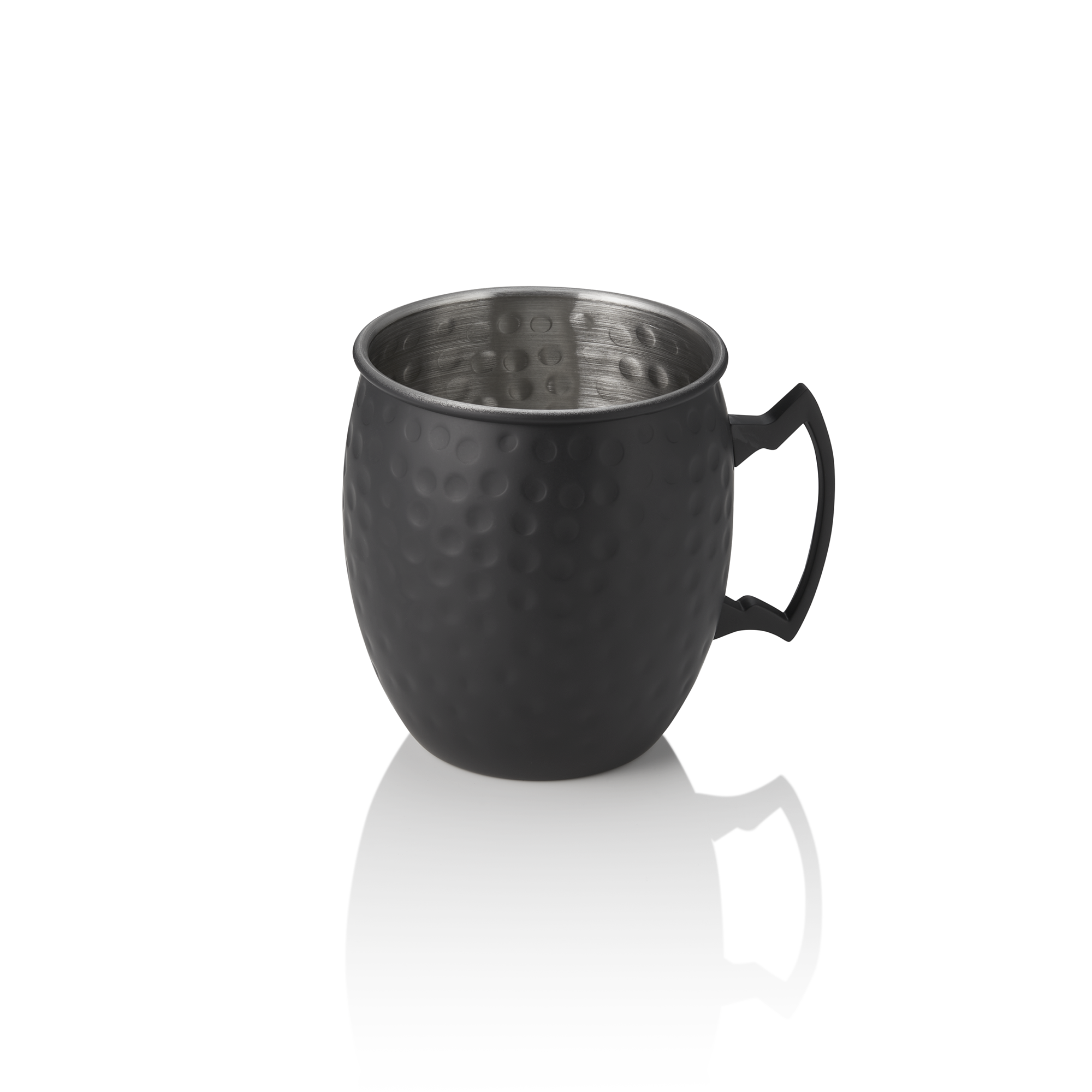 WAS Moscow Mule NOCTURN, 0,5 ltr., Ø 9 cm, Höhe 10 cm, schwarz matt, gehämmert, 