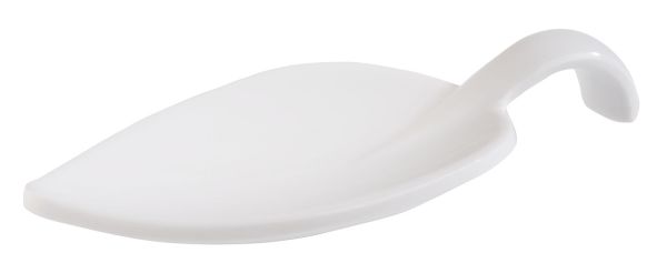 APS Fingerfood-Löffel -LEAF- 10 x 4,5 cm, H: 1,5 cm , Melamin, weiß