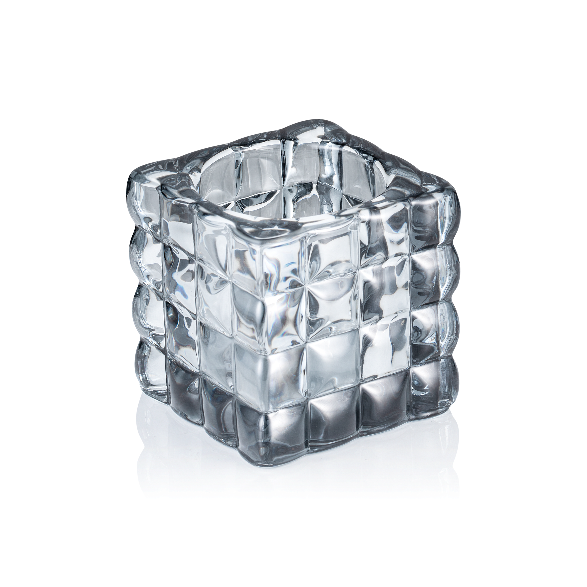 WAS Cube Smoke Grey YUYU, 8 x 8 x 8 cm, Glas