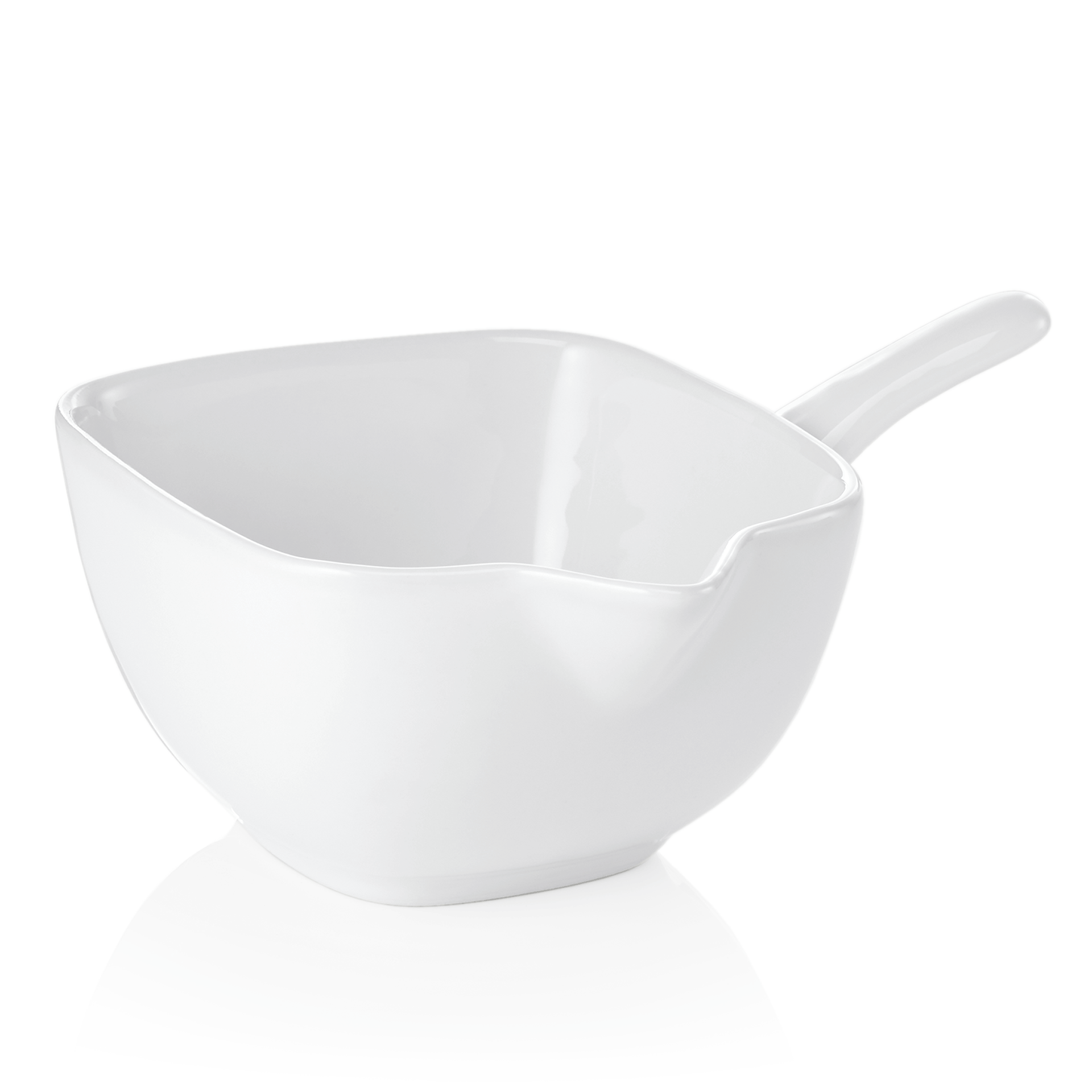 WAS Schale mit Stielgriff, 0,17 ltr., 9 x 10 x 5,5 cm, Porzellan