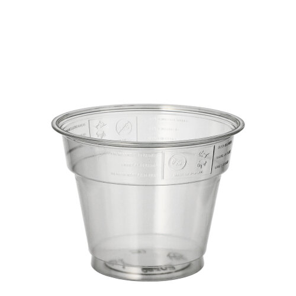 Papstar Trinkbecher "Hurricane", PET 0,28 l Ø 9,5 cm · 7,3 cm glasklar