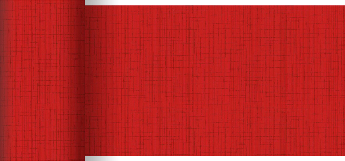 Duni Dunicel-Tischläufer 20 m x 15 cm Linnea rot