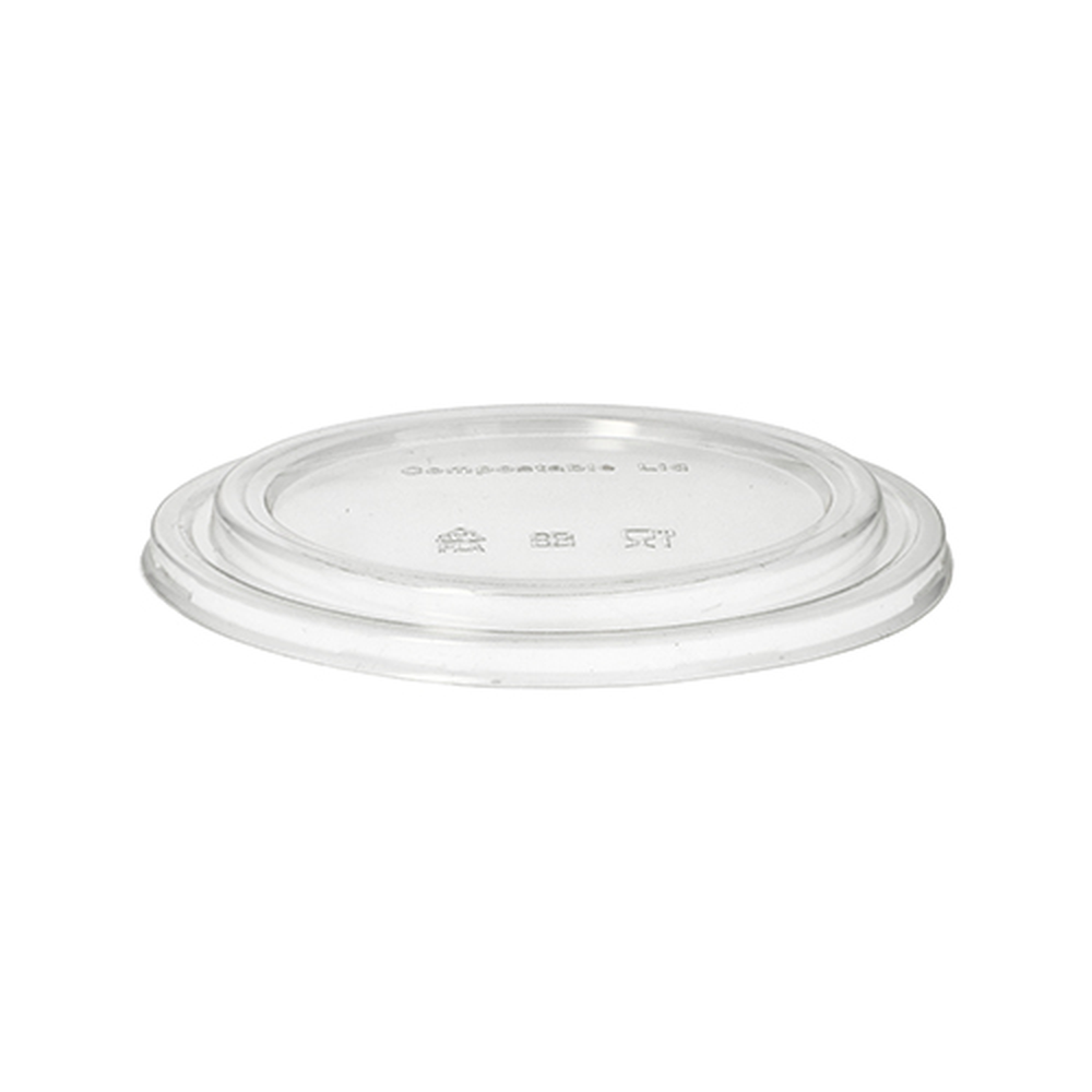 Papstar Deckel für Salatschalen, PLA rund Ø 18,4 cm · 2 cm klar