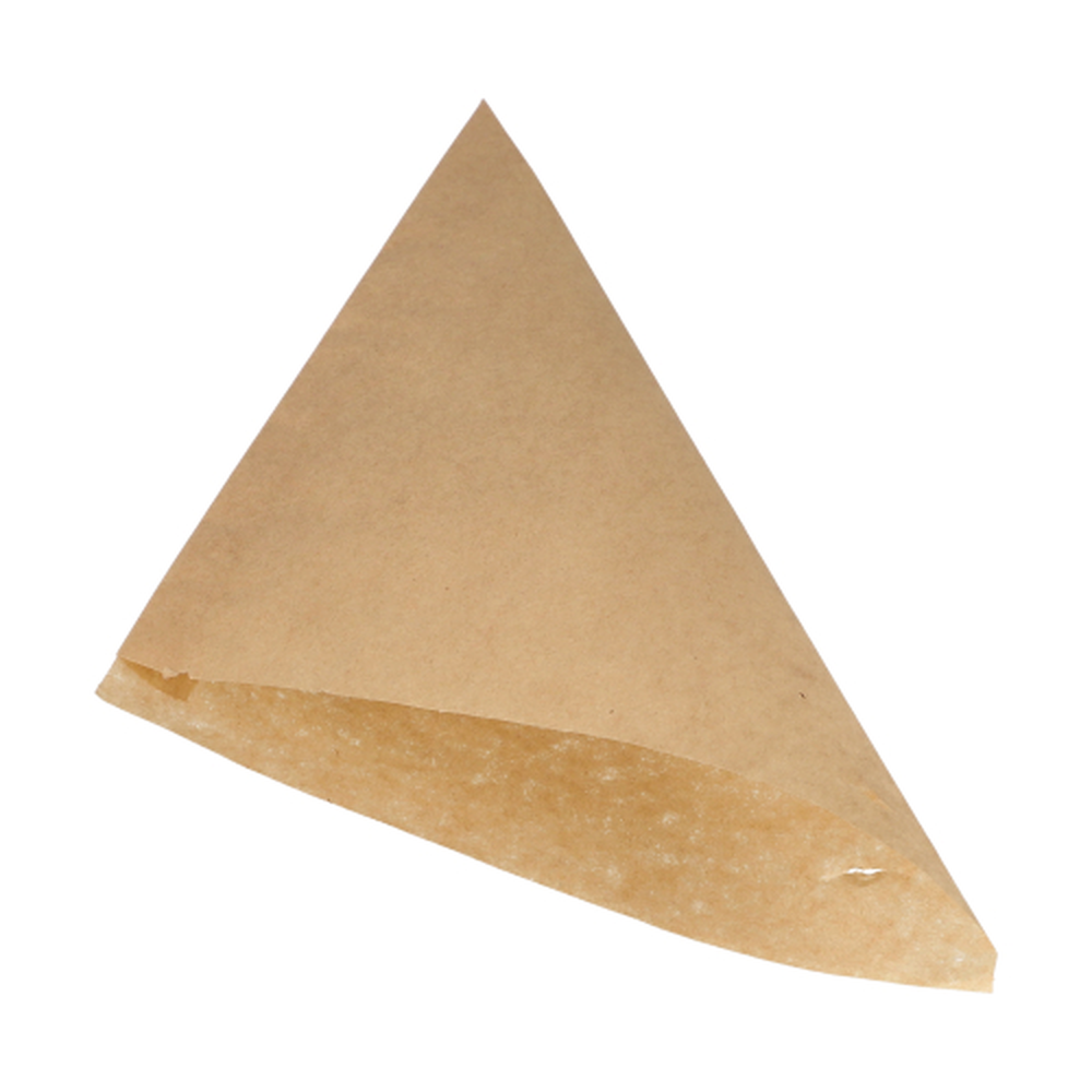 PAPSTAR Spitztüten, Pergament-Ersatz 27 cm x 19 cm x 19 cm braun Füllinhalt