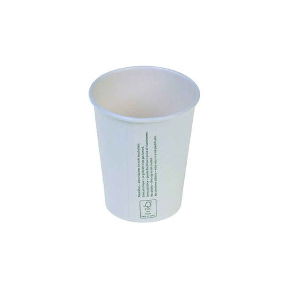 Pacovis Kaffeebecher aus Karton 2dl, ohne Beschichtung