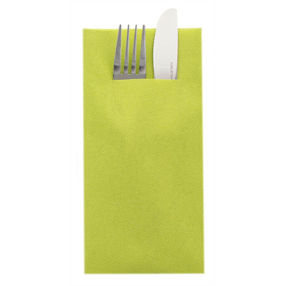 Mank Pocket-Napkins Basic kiwi 40 x 40 cm 1/8 Falz