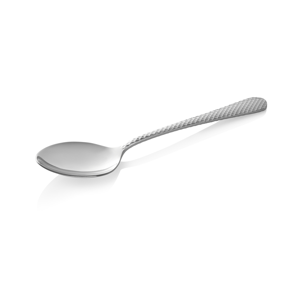 WAS Menülöffel CELESTE,21 cm, mit strukturierter Oberfläche Set á 12 Stück, Chro