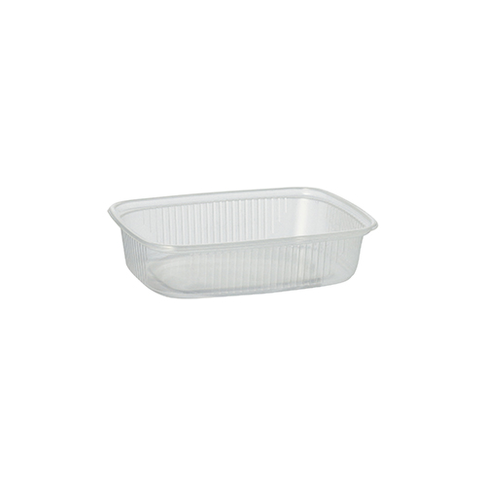 Papstar Verpackungsbecher, PP eckig 125 ml 2,8 cm x 8,1 cm x 10,8 cm transparent