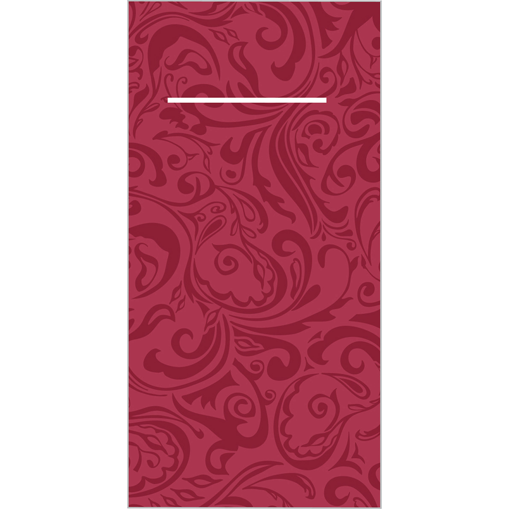 Mank Pocket-Napkins Lias bordeaux 40 x 40 cm 1/8 Falz