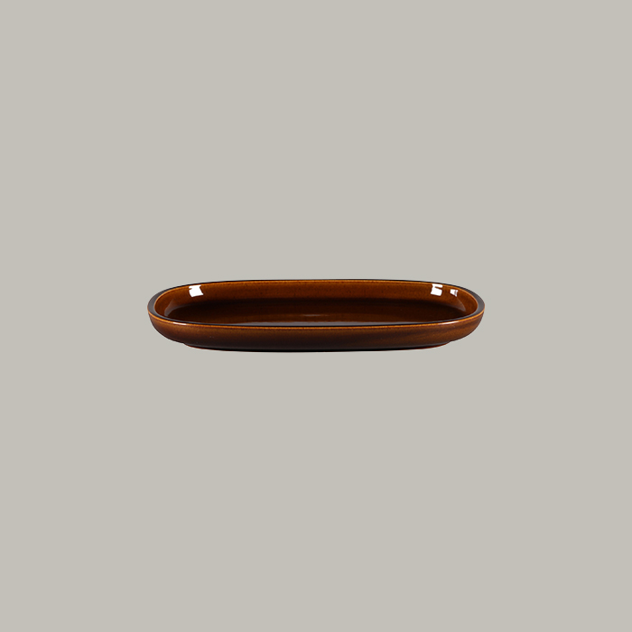 RAK Platte oval - honey  Serie: Ease L 26.1 cm / W 18 cm / Ht. 2.5 cm