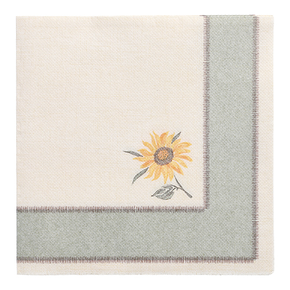 Papstar Servietten "ROYAL Collection" 1/4-Falz 40 cm x 40 cm "Sunflower"