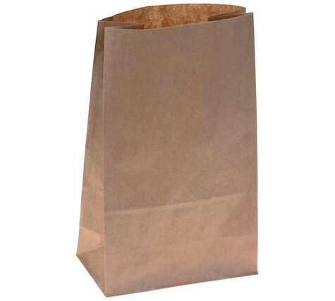 Pacovis Blockbodenbeutel Kraft braun, 70gm², 18x10x30cm
