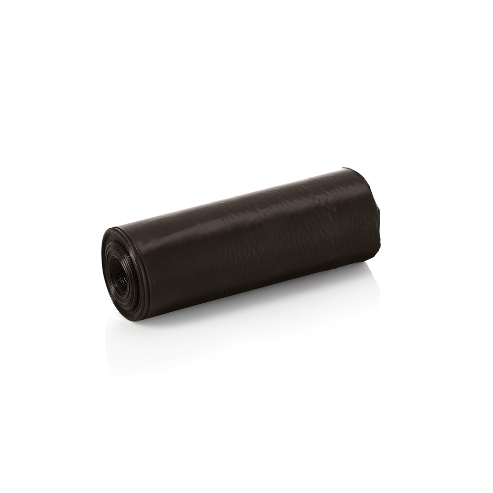 WAS Müllbeutel, 90 x 135 cm, 180 ltr., 55 my, schwarz, Rolle á 15 Stück, LDPE