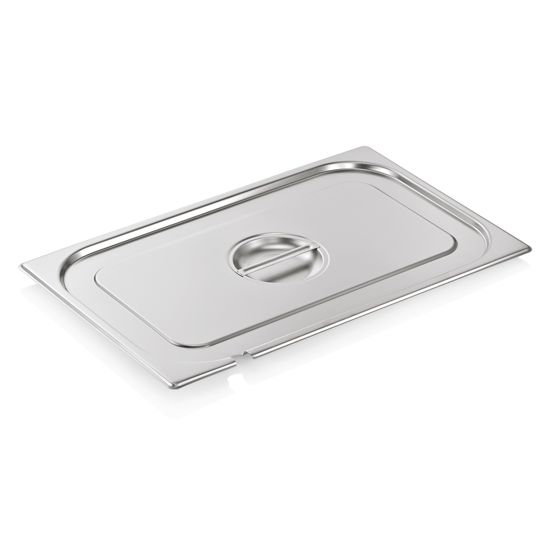 WAS GN Deckel GN SELECT 1/1, mit Löffelaussparung, Chromnickelstahl 18/8