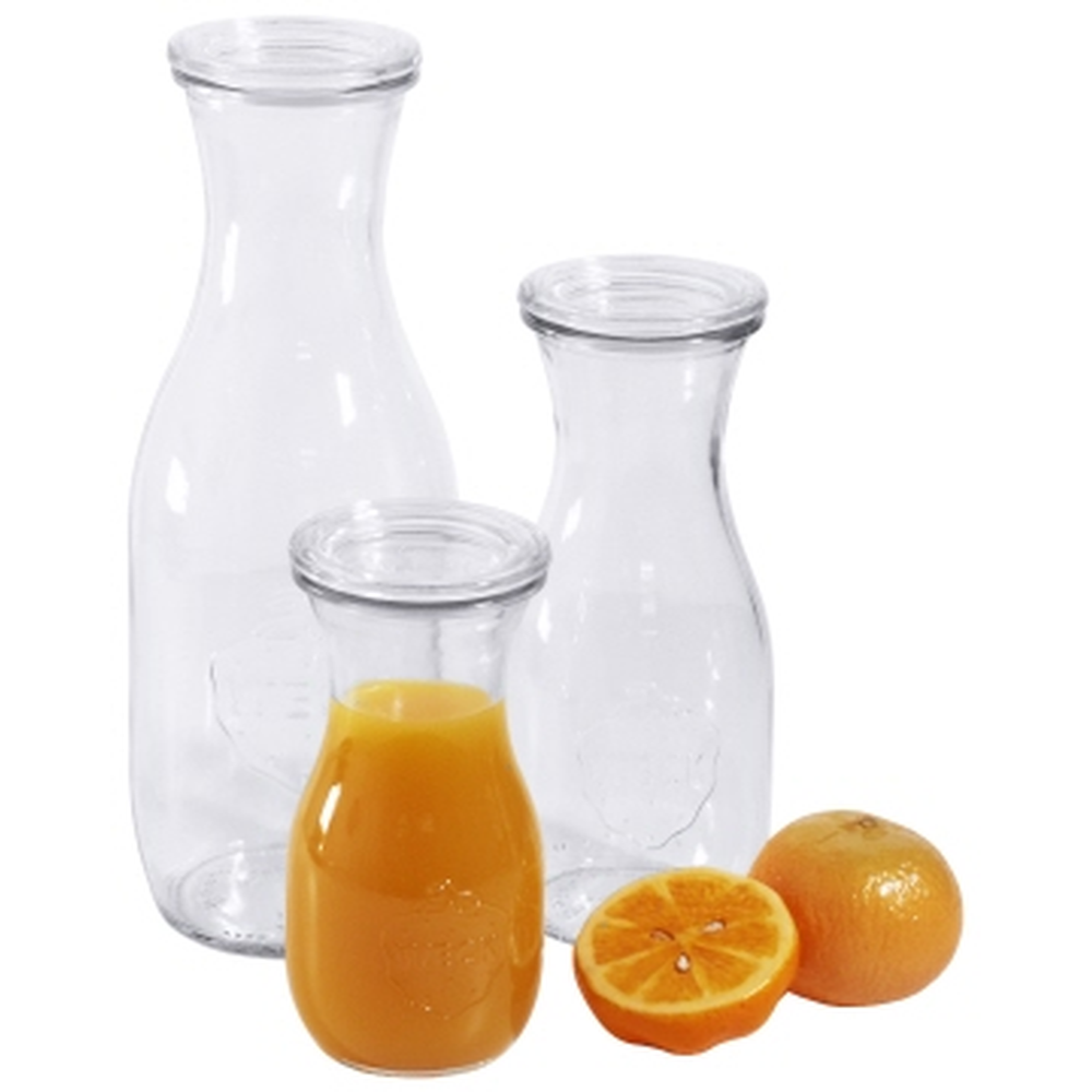 Contacto Saftflasche aus Glas 1 l Karton mit 6 Flaschen