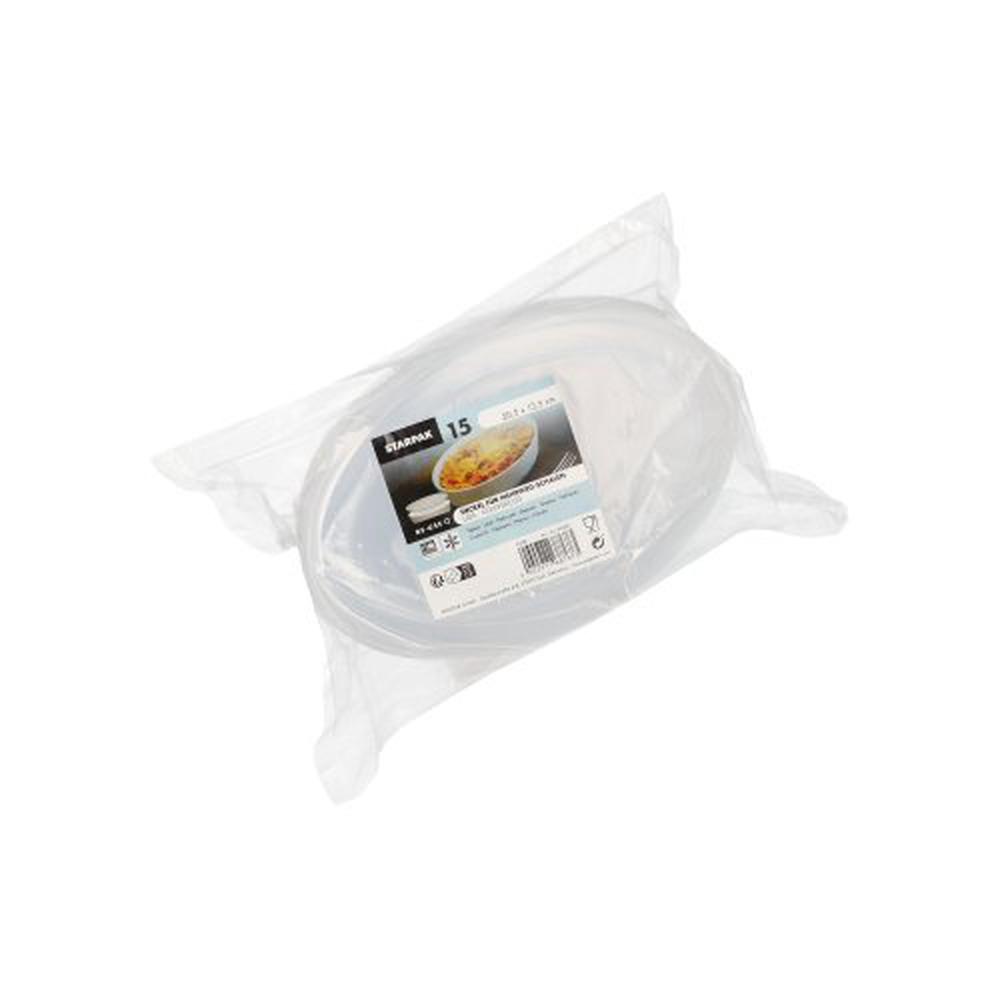 PAPSTAR Mehrweg-Deckel PP für Schalen oval 1 cm x 13,5 cm x 20,5 cm transpare