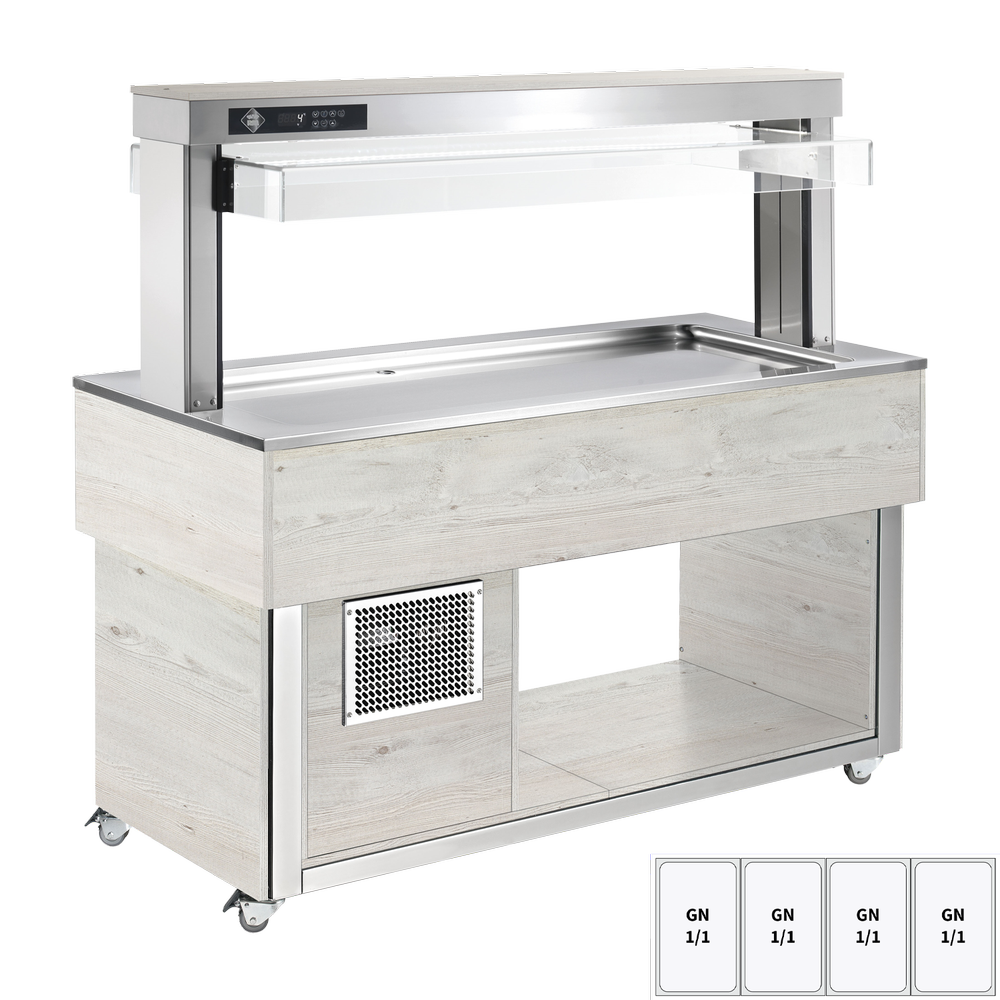 RM Gastro Kühlbuffet GN 4-1/1 - 30 mm, Hemlock / RM - TR LIME+ 4H