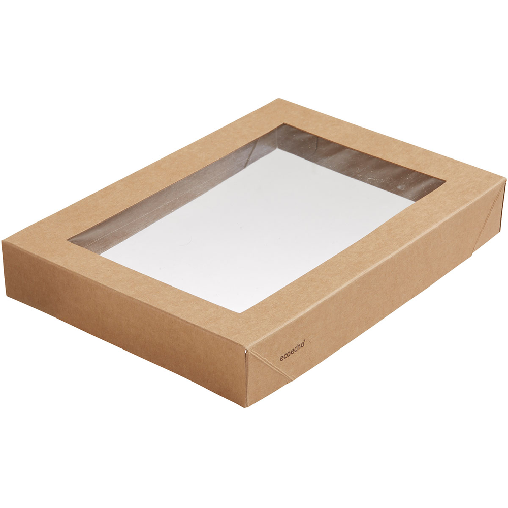 Duni Viking Brick Deckel mit PLA Fenster 200 x 140 x 30 mm