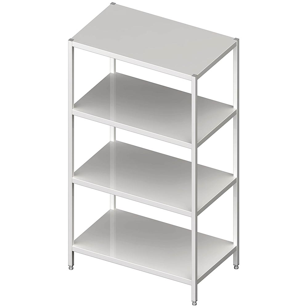 Stalgast Regal mit glatten Böden, 1200x600x1800 mm, verschweißt