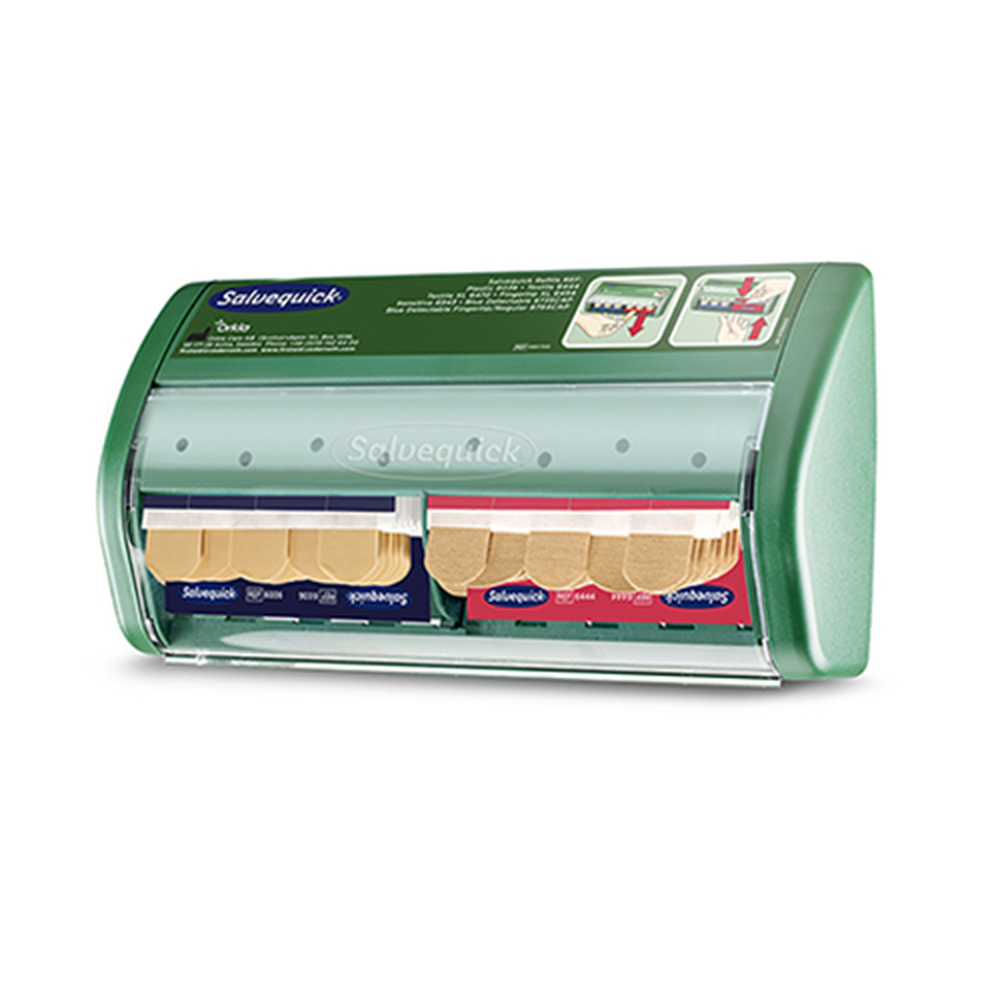 Papstar "Cederroth" Salvequick, Pflasterspender 11,4 cm x 22,6 cm x 5,4 cm grün