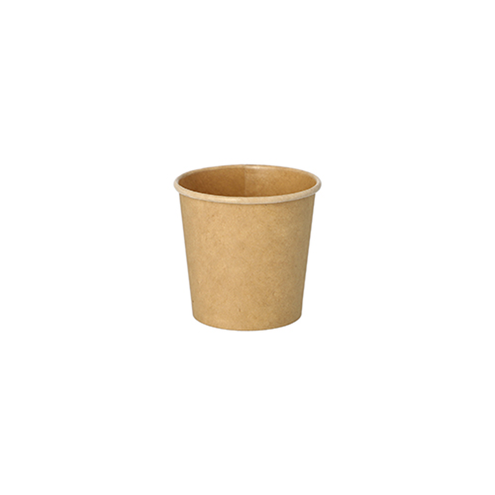Papstar Portionsbecher, Pappe 90 ml Ø 6 cm · 5,8 cm braun