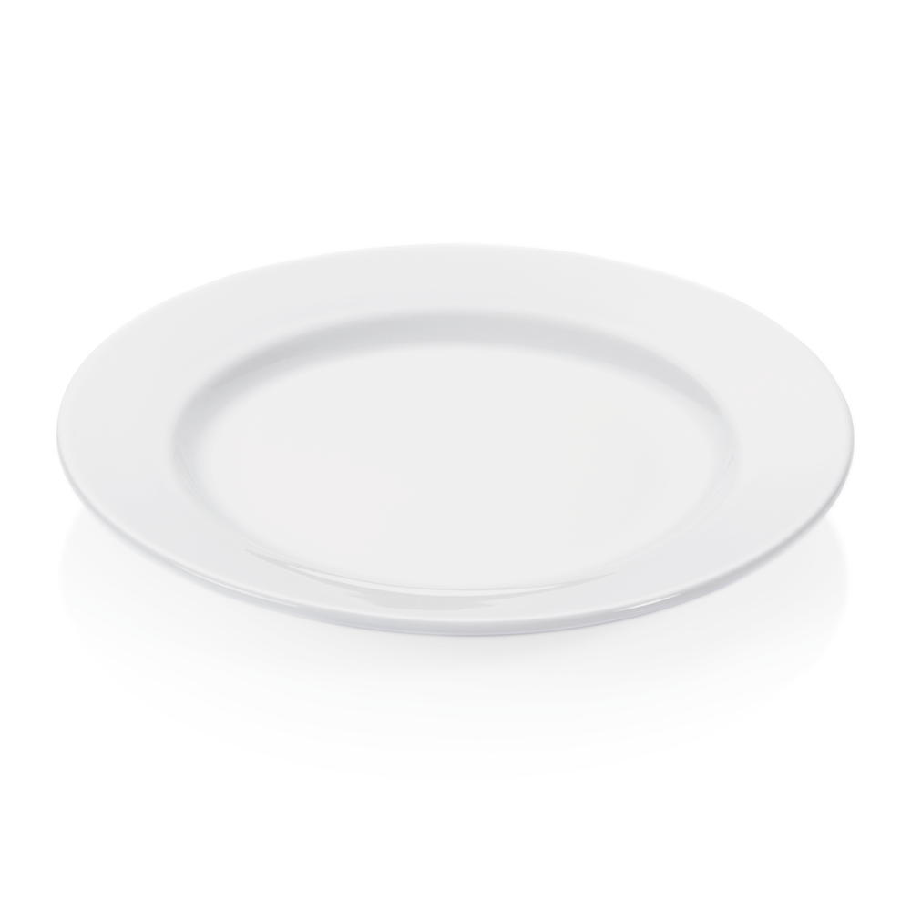 WAS Teller Set, flach, Ø 24 cm, Set á 6 Stück, Porzellan