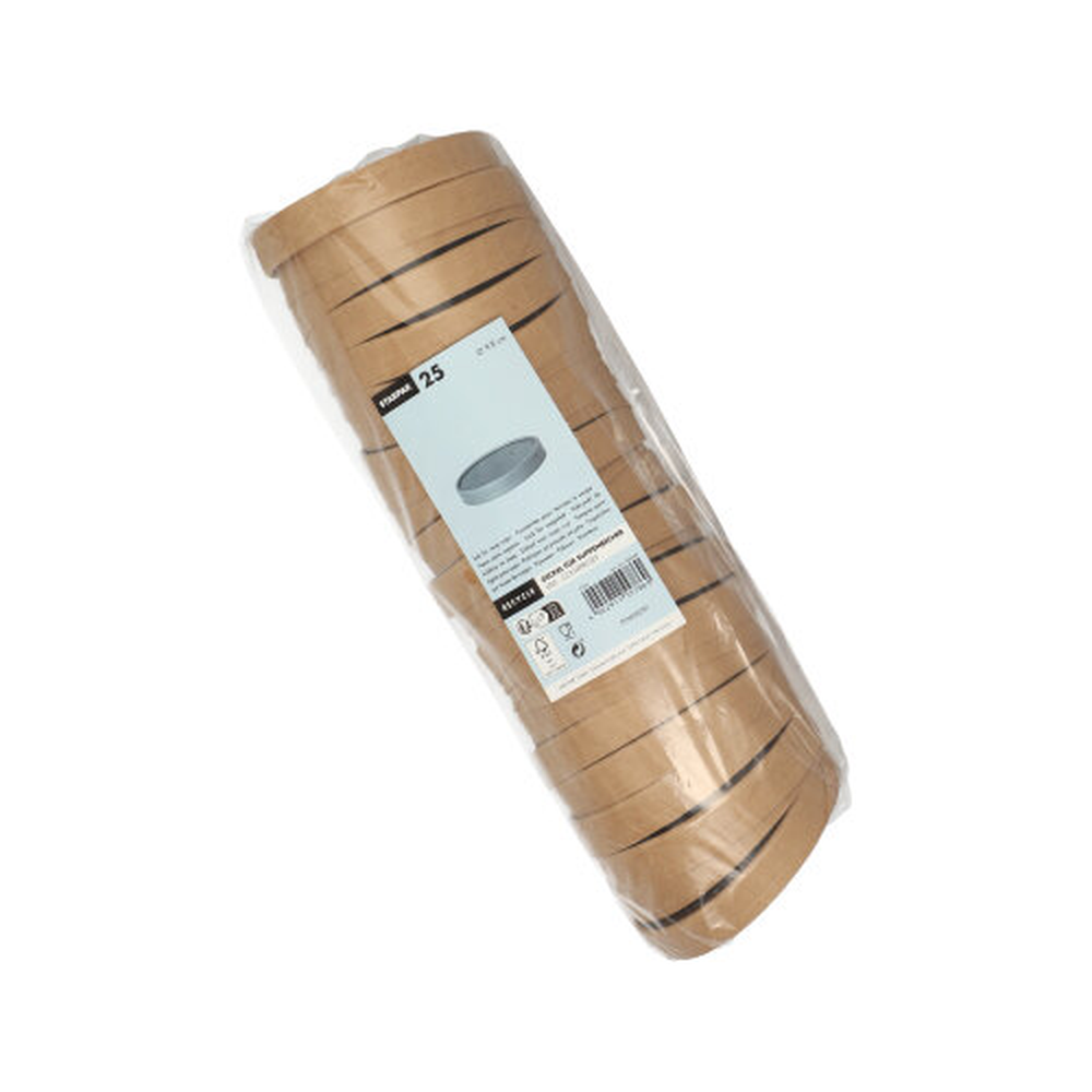 Papstar Deckel für Suppenbecher, Pappe rund Ø 9,8 cm · 1,6 cm braun