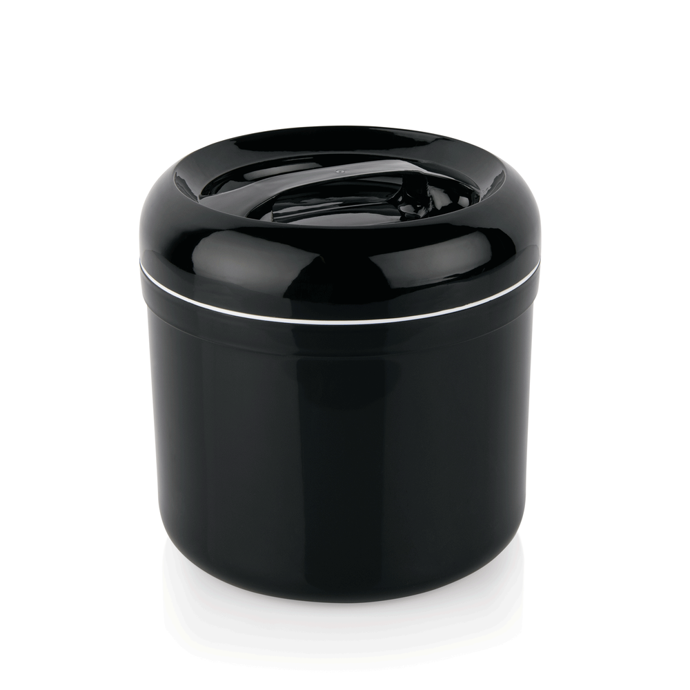 WAS Eisbox, Ø 21 cm, Höhe 22 cm, 4 ltr., doppelwandig, schwarz, Polypropylen