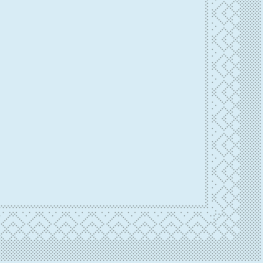 Mank Serviette Basic hellblau 33 x 33 cm 1/4 Falz