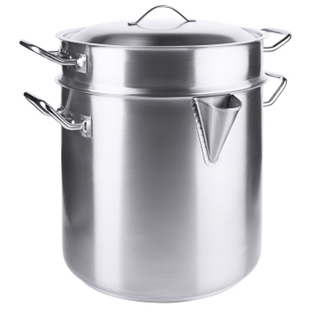 Contacto Simmertopf, groß 24 cm mit Einsatz und Deckel