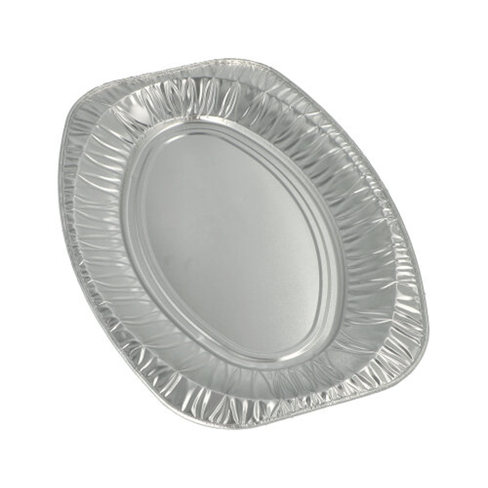 Papstar Servierplatten, Alu oval 43 cm x 29 cm