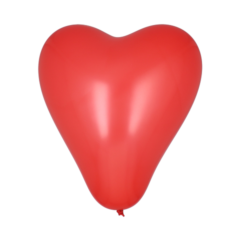 Papstar Luftballons Ø 30 cm rot "Heart" large