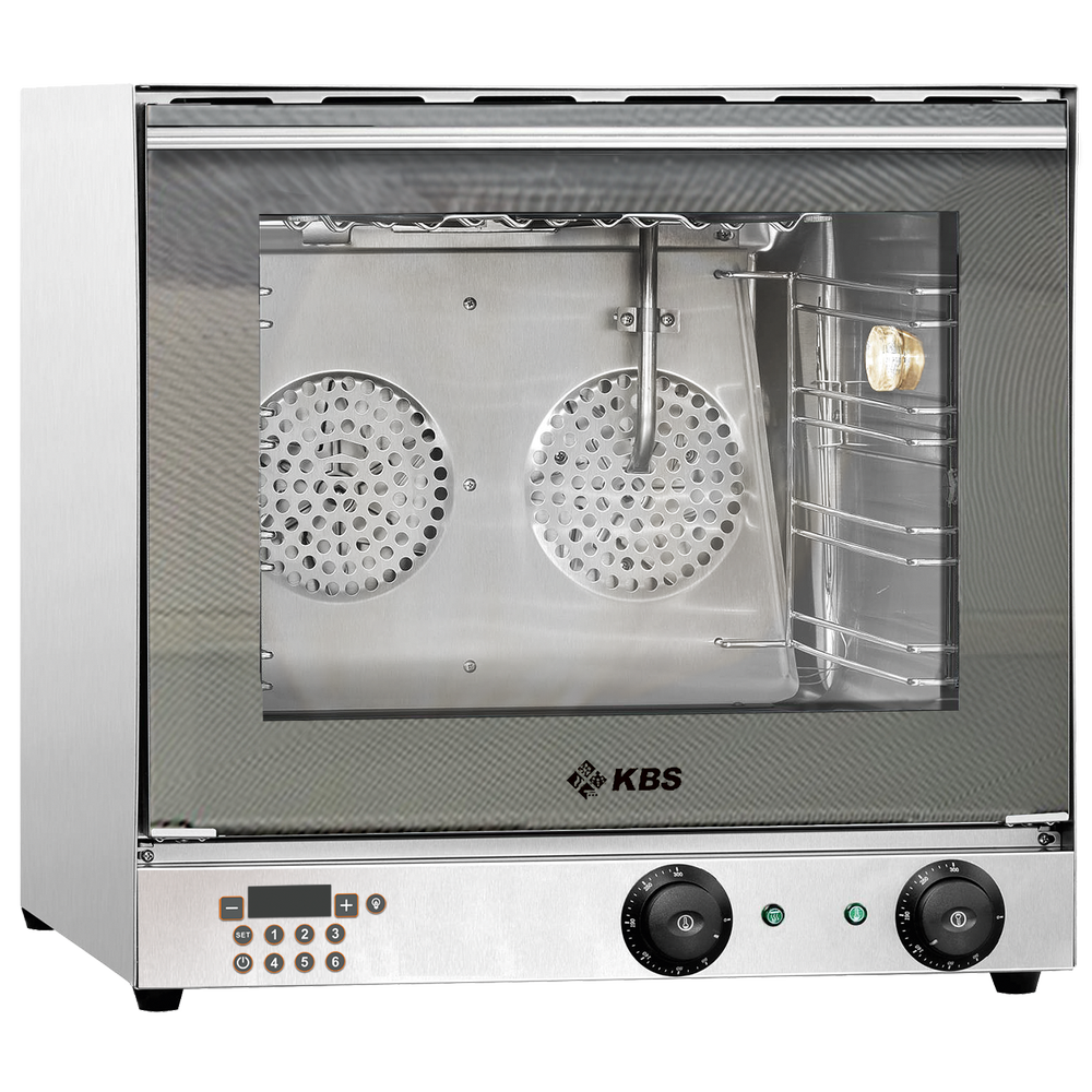 KBS Heißluftofen Premium 2,7 kW manuelle Beschwadung Grillfunktion digitale Anze